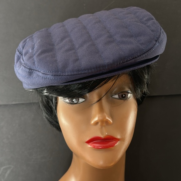 Vintage McGregor Blue Quilted Newsboy Cap - Picture 3 of 16